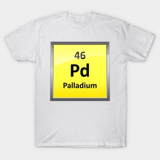 Palladium Periodic Table Element Symbol T-Shirt